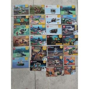 Lego Creator 3 in 1 Lot of 27 INSTRUCTION MANUALS ONLY